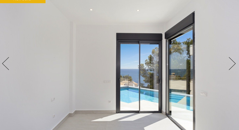 Modern luxury villa newly built with sea views in Les Bassetes Calpe